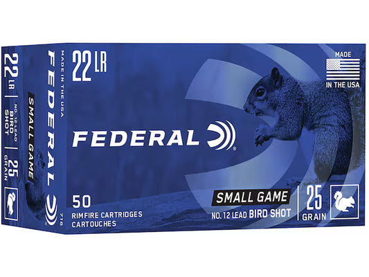Federal Game-Shok 22LR Ammo 25 Grain Lead Shot