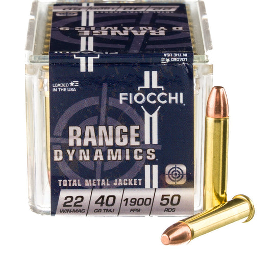 Fiocchi .22 WMR Ammunition 50 Rounds FMJ 40 Grain
