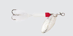 Rooster Tail-White Red : 1/6oz