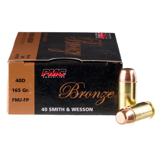 PMC Bronze .40 S&W Ammunition 50 Rounds FMJ 165 Grain