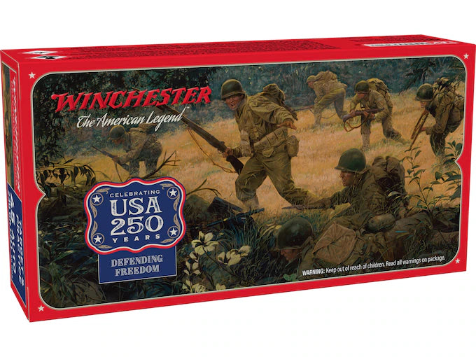 Winchester USA 250th Commemorative Series 45 ACP Ammo 230 Grain Full Metal Jacket Box of 50