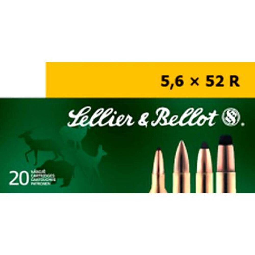 Sellier & Bellot 5.6x52R Ammunition 20 Rounds FMJ 70 Grain