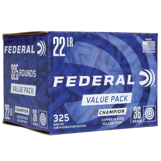 Federal Champion Training .22LR Ammo 36 Grain CPHP 325 Rounds