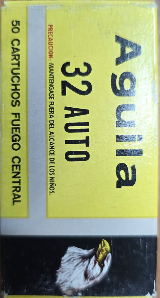 Aguila 32 ACP Ammo 71 Grain Full Metal Jacket Box of 50