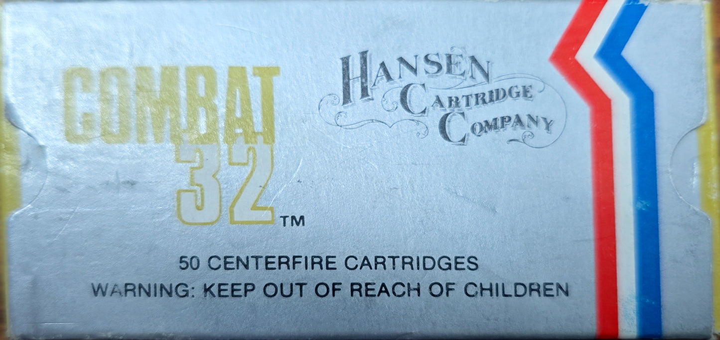 Hansen Cartridge Company Combat 32 ACP 50RDS