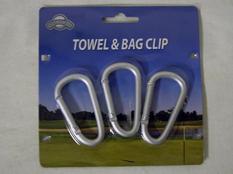 Towel & Bag Clip (3 Hook Pack) Golf Accessory