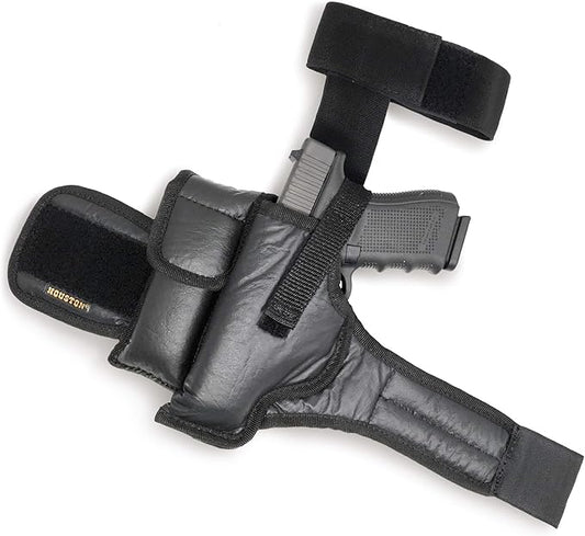 Ankle Gun Holster Concealed Carry - by Houston | Eco Leather | Fits: Glock 26/27 / 33