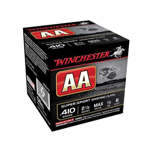 Winchester Ammunition AA Super Sport 2.5" 410 Gauge Ammo 8, 25/box