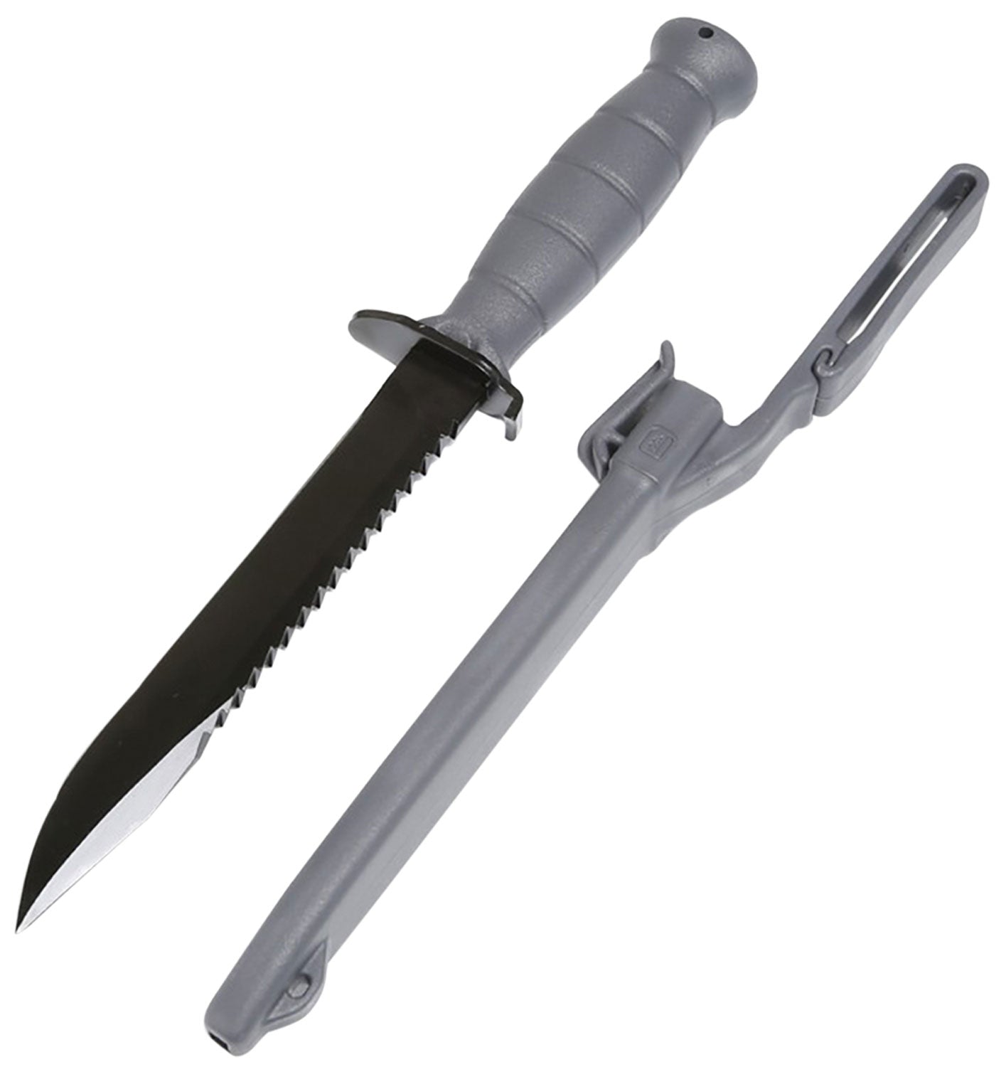 Glock Field Knife Saw Back Grey Finish