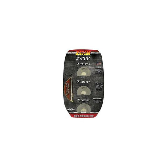 Zink Calls Z-Pak Diaphragm Turkey Mouth Call - 3 Pack