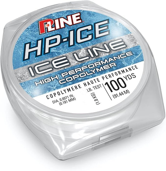 P-Line HP-ICE Premium Copolymer Ice Fishing Line Clear