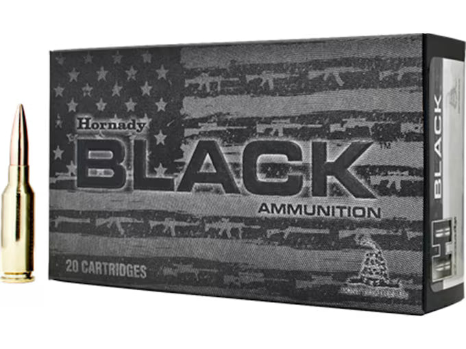 Hornady, BLACK, 6MM ARC, 105 Grain, Boat Tail Hollow Point, 20 Round Box
