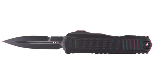 Microtech / Glock G19K, OTF Automatic Knife, Bayonet Grind, Black