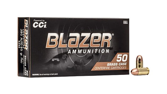CCI BLAZER BRASS 380 ACP 95GR FMJ 50RD