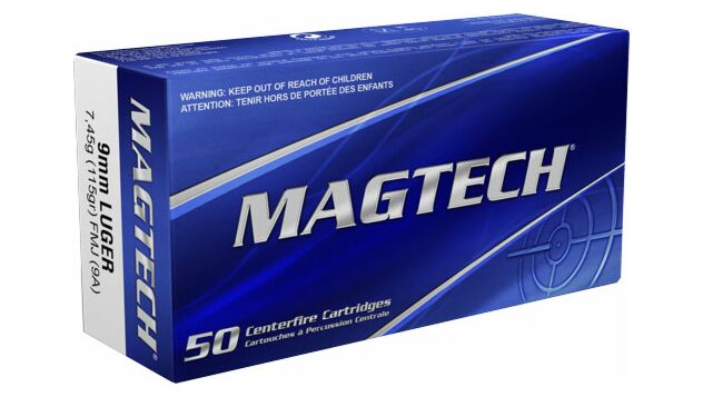 Magtech, Sport Shooting, 9MM, 115 Grain, Full Metal Jacket, 50 Round Box