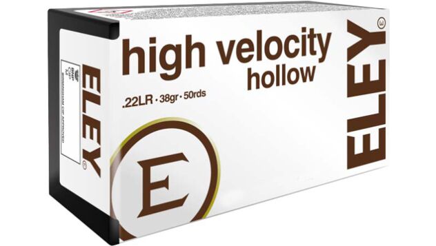 ELEY HIGH VELOCITY 22LR 38GR HP 50RD
