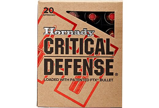 HORNADY CRITICAL DEFENSE 45ACP 185GR FTX 20RD