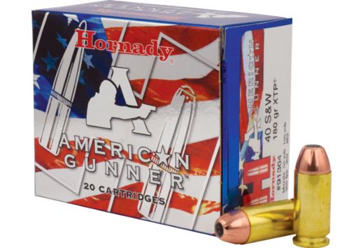 HORNADY AMERICAN GUNNER 40 SW 180GR XTP 20RD 10BX/CS