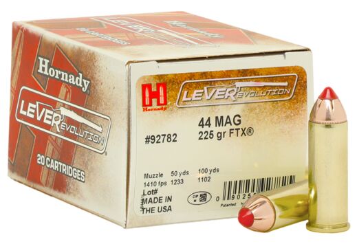 HORNADY LEVEREVOLUTION 44 REM MAG 225GR FTX 20RD 10BX/CS