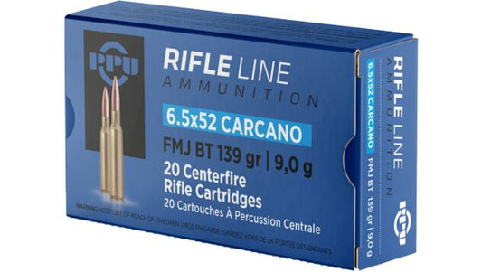 PPU 6.5X52 CARCANO 139GR FMJ 20RD