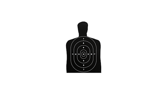 B/C TARGET EZE-SCORER 12"X18" BC27 SILHOUETTE 10 TARGETS