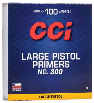 CCI 12 # 300 Large Pistol Primers , 100 Per Box