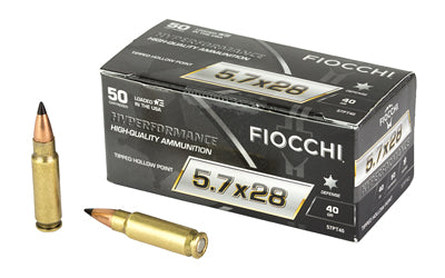 Fiocchi Ammunition Hyperformance 5.7X28MM 40Gr Tipped Hollow Point 50 Round Box