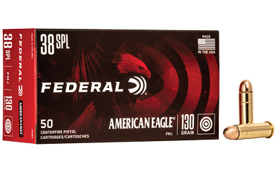 Federal American Eagle 38 Special 130 Grain Full Metal Jacket 50 Round Box