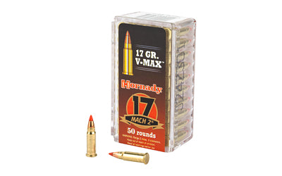 Hornady, Varmint Express, 17 Hornady Mach 2, 17 Grain, V-Max, 50 Round Box