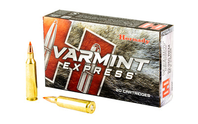 Hornady, Varmit Express, 22-250, 55 Grain, V-Max, 20 Round Box