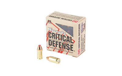 Hornady Critical Defense 380ACP 90 Grain Hollow Point 25 Round Box
