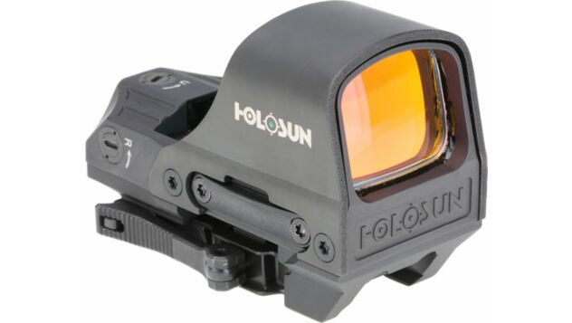 HOLOSUN 510 OPEN REFLEX GREEN MULTI RETICLE SOLAR W/QD MOUNT