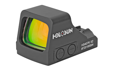 Holosun Technologies 407K-X2 Red Dot 6 MOA Dot Black Color Side Battery