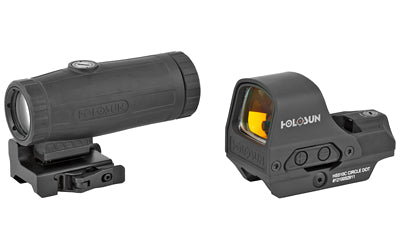 Holosun Technologies, HS510C Open Reflex Circle Dot Sight and HM3X Magnifier Combo Pack, Hard Case