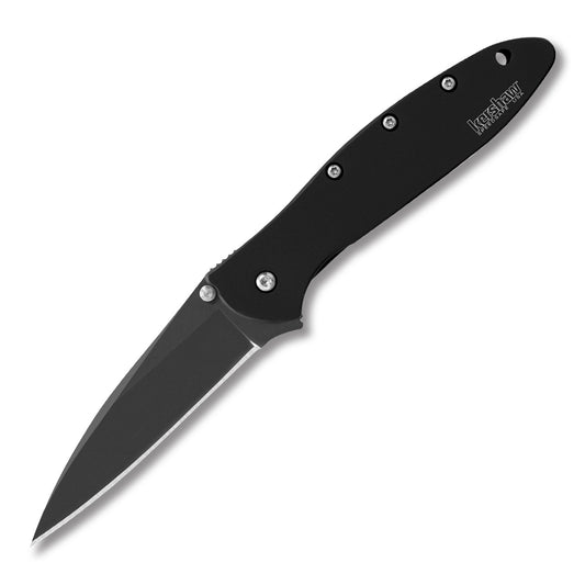 Kershaw Leek Folding Knife 3in Plain Stainless Steel Black