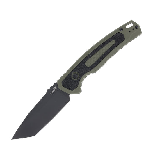Kershaw Launch 16 Automatic Folding Knife 3.5" Tanto Olive/Black