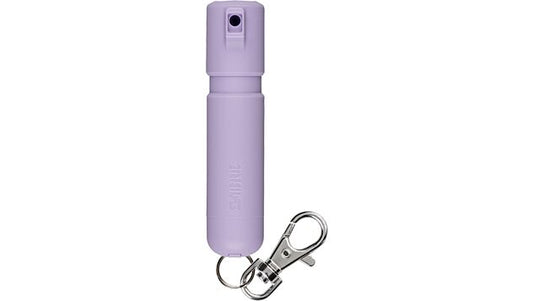 SABRE MIGHTY DISCREET PEPPER SPRAY W/SNAP CLIP LAVENDER