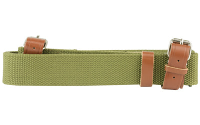 NcSTAR, Mosin Nagant Sling, Green, 39" Length (Fully Extended), 2-Point Two "Dog Collar" buckles