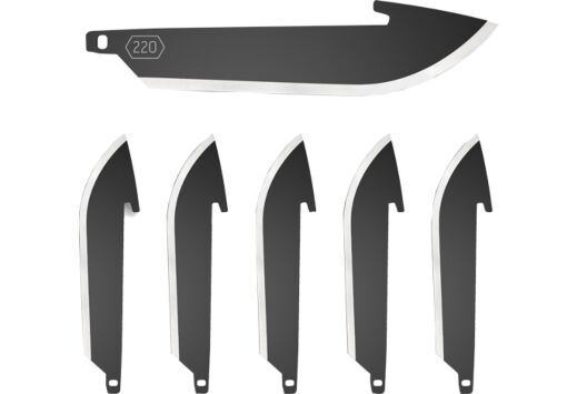 OUTDOOR EDGE 2.2" DROP POINT BLADE PACK BLACK BLADES 6-PACK