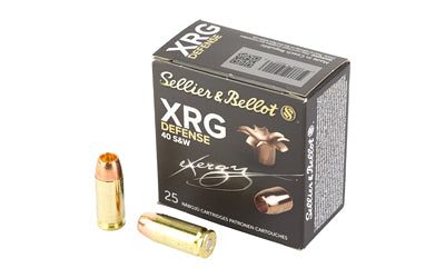 Sellier & Bellot, XRG, 40 S&W, 130 Grain, Jacketed Hollow Point, 25 Round Box