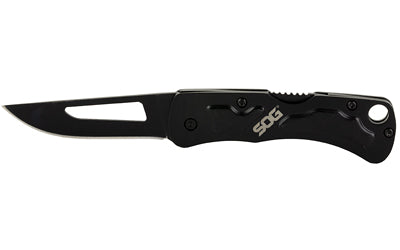 SOG Centi II Pocket Knife 2.1" Drop Point Stainless Steel Black Hardcase Blade Stainless Steel Handle Black