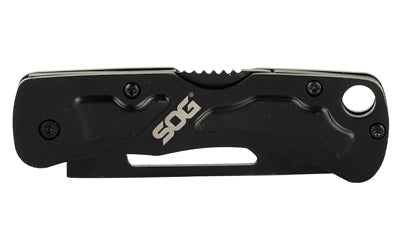 SOG Centi II Pocket Knife 2.1" Drop Point Stainless Steel Black Hardcase Blade Stainless Steel Handle Black