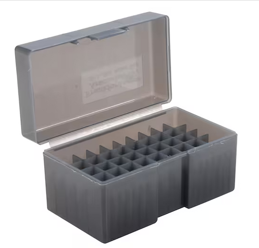 Frankford Arsenal Flip-Top Ammo Box #509 22-250 Remington, 243 Winchester, 308 Winchester 50-Round Plastic Smoke Box of 10