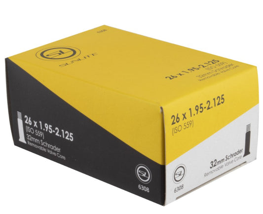 Sunlite Standard Schrader Valve 26x1.95-2.125 Bicycle Tube
