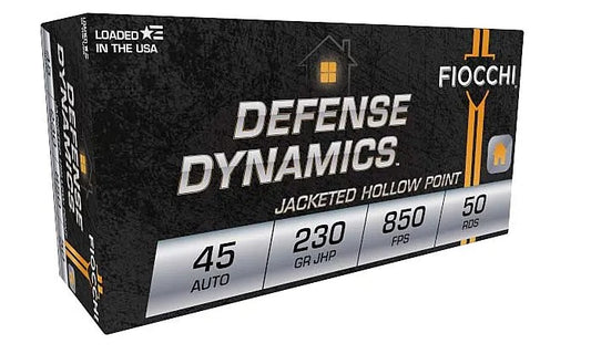 Fiocchi Defense Dynamics 45ACP 230gr JHP