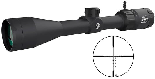SIG SAUER BUCKMASTERS 3-12X44 BDC BLACK RIFLESCOPE