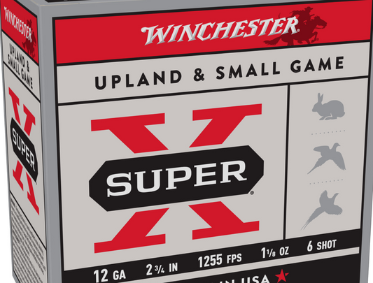 Winchester Ammunition, Super-X, 12 Gauge, 2.75", Heavy Game Load, #6, 1.125 oz., Shotshell, 25 Round Box