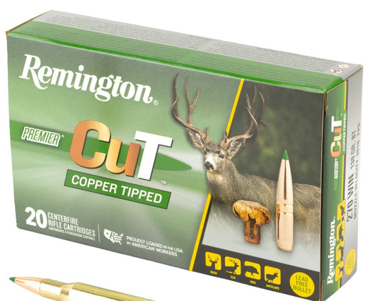 Remington, Premier CuT, 270 Win, 130 Grain, Copper Tipped, 20 Round Box