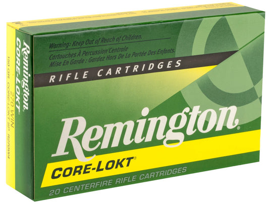 Remington, Core Lokt, 270 Win, 150 Grain, Soft Point, 20 Round Box
