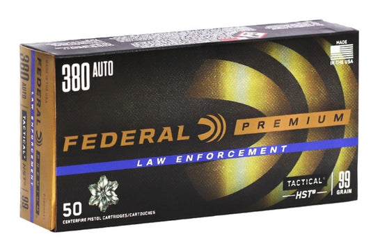 Federal Premium Law Enforcement 380auto 99gr Tactical HST